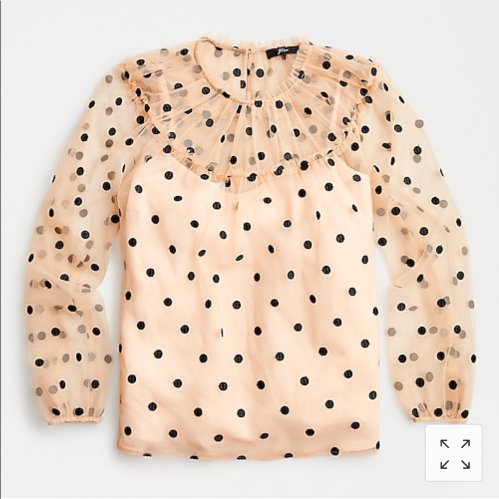 J crew gathered long sleeved top